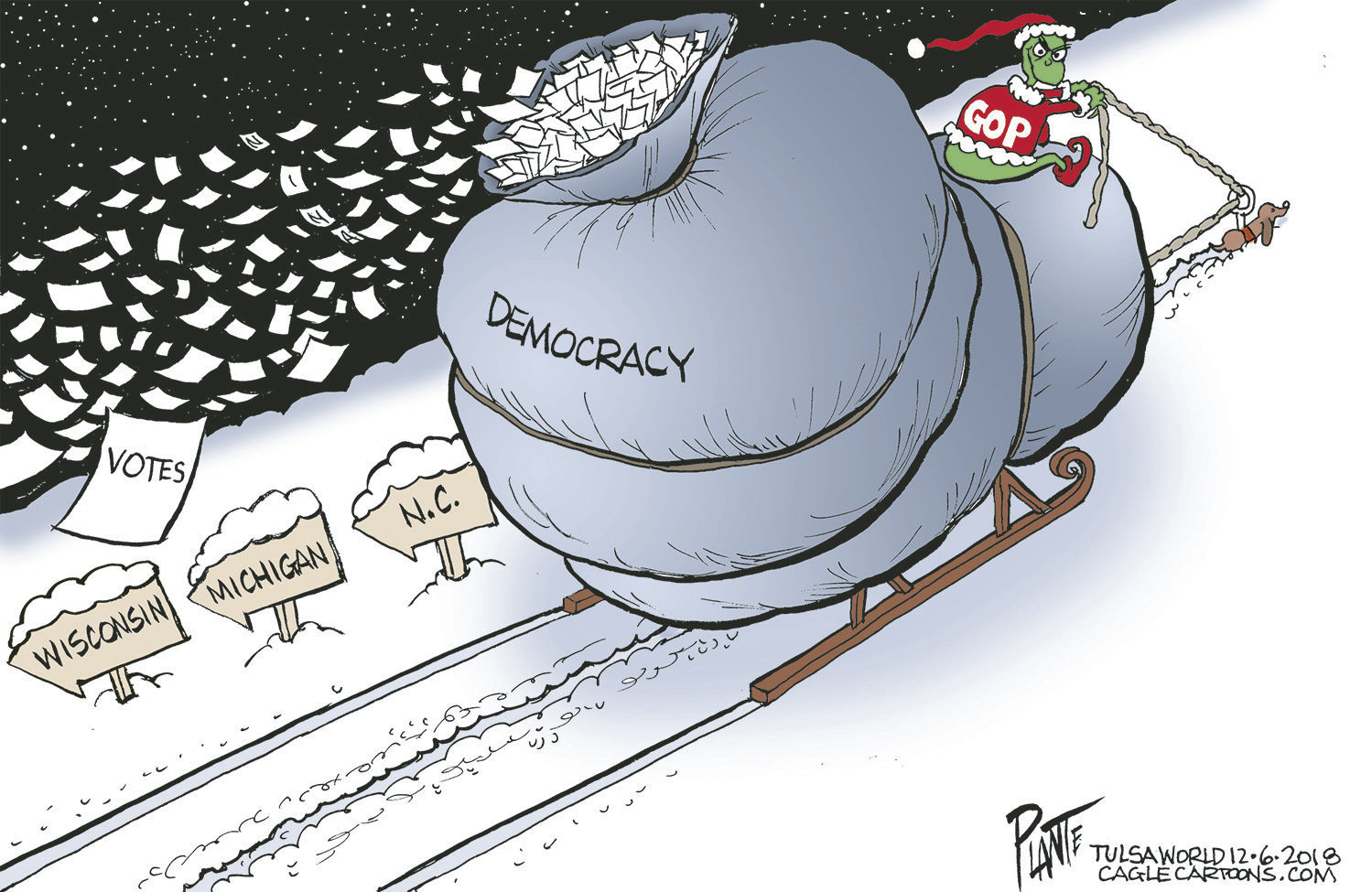 Bruce Plante Cartoon: Theft